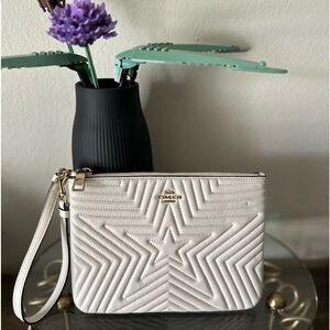 COACH Galley Pouch with Star Quilting